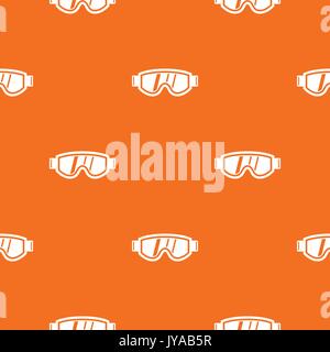 Skiing mask pattern seamless Stock Vector