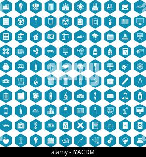 100 company icons sapphirine violet Stock Vector
