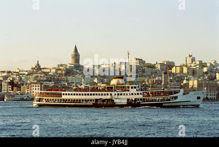 ISTANBUL TURQUIE - FERRY TRAFFIC IN HARBOUR - ISTANBUL WATER - SILVER FILM © Frédéric BEAUMONT Stock Photo
