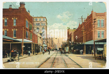 Main Street, Ft. Worth, Tex. Stock Photo