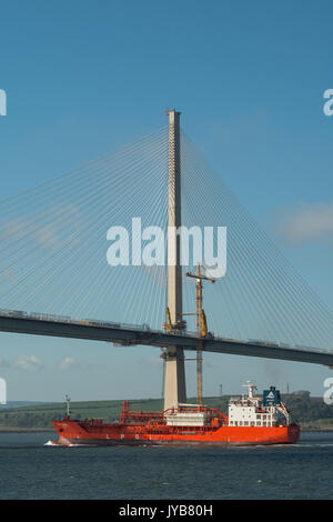 E Ships Shamal sailing up the Firth of Forth towards Grangemouth refinery, Queensferry, Scotland, UK Stock Photo