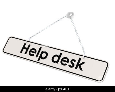 Help desk banner image with hi-res rendered artwork that could be used for any graphic design. Stock Photo