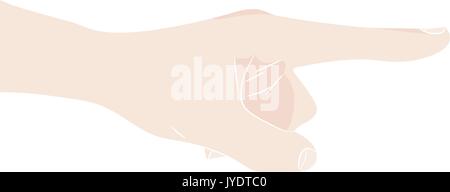 Pointing finger Stock Vector