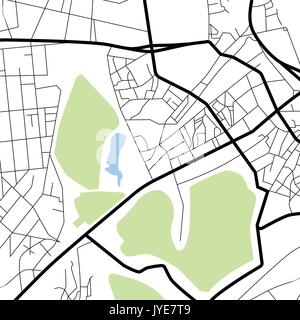 Vector illustration city map. Scheme of roads Stock Vector Image & Art ...