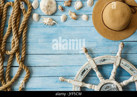 Tourism objects isolated top view no people composition Stock Photo