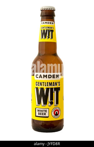 Camden Town Brewery - Gentleman's Wit (White) Bottled Beer. Stock Photo