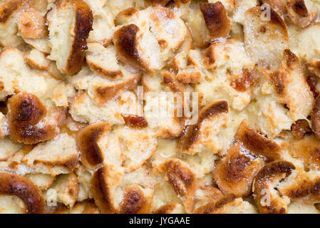 bread and butter pudding traditional English dessert Stock Photo