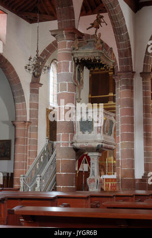 The pulpit of the Church of the Immaculate Conception in Santa Cruz de Tenerife, Spain Stock Photo