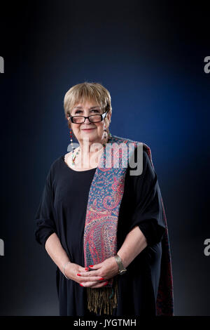 Edinburgh, UK. 19th Aug, 2017. Jenni Murray, DBE, the English journalist and broadcaster, appearing at the Edinburgh International Book Festival. Credit: GARY DOAK/Alamy Live News Stock Photo