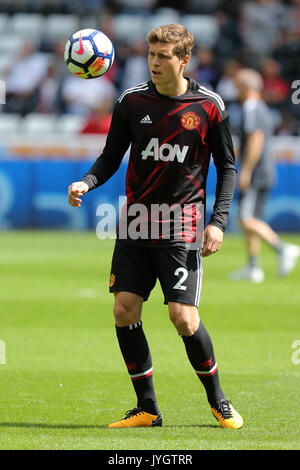 VICTOR LINDELOF MANCHESTER UNITED FC LIBERTY STADIUM SWANSEA WALES 19 August 2017 Stock Photo