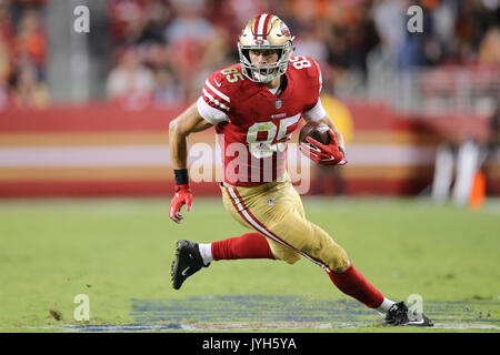 San Francisco 49ers tight end George Kittle (85) runs during an