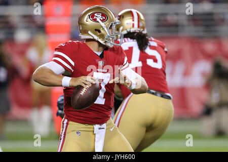 San Francisco 49ers tight end George Kittle (85) reacts after an NFL  football game against the Denver Broncos, Saturday, Aug 19, 2023, in Santa  Clara, Calif. (AP Photo/Scot Tucker Stock Photo - Alamy