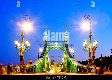 Liberty bridge, Budapest, Hungary Stock Photo