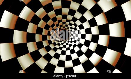 Endless rotating hypnotic spiral loopable video 4K Stock Photo