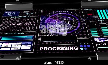 HUD Futuristic technological background - see my portfolio for other options Stock Photo