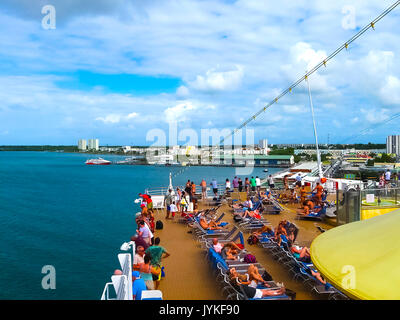 Catalina island, Dominican Republic- February 05, 2013: Costa Luminosa cruise shi Stock Photo