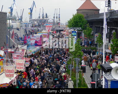 Germany Hamburg Hafengeburtstag Birthday Festival in May Stock Photo