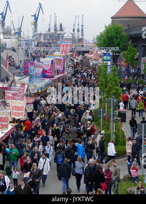 Germany Hamburg Hafengeburtstag Birthday Festival in May Stock Photo