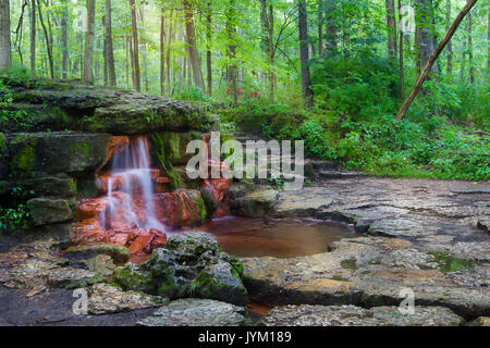 Natural Spring located in Yellow Springs Ohio Stock Photo