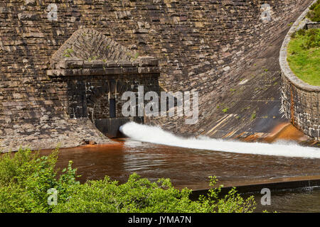 Caban Coch Dam Elan Valley Rhayader Powys Wales UK Stock Photo