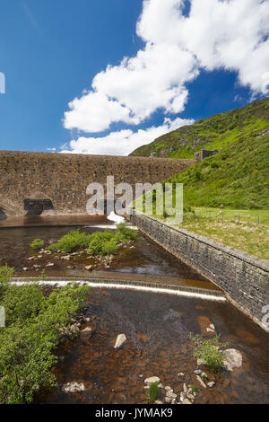 Caban Coch Dam Elan Valley Rhayader Powys Wales UK Stock Photo