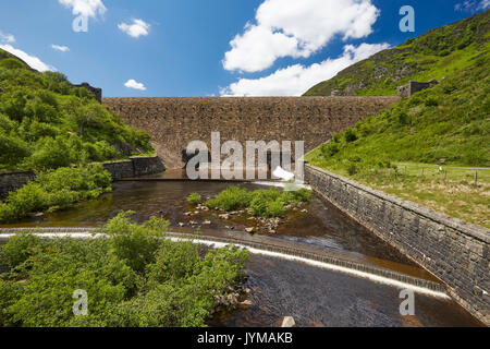 Caban Coch Dam Elan Valley Rhayader Powys Wales UK Stock Photo