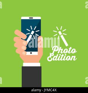 photo edition design  Stock Vector