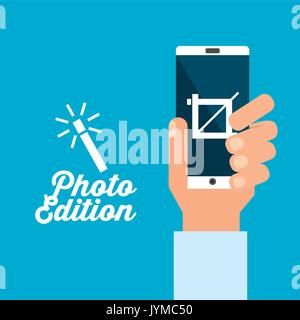 photo edition design  Stock Vector