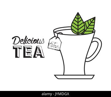 delicious tea design  Stock Vector