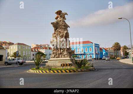 Aguia Monument, Aguila, Eagle, Mindelo, Sao Vicente, Cape Verde (Cabo Verde), Africa Stock Photo