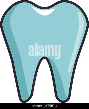 tooth icon over white background vector illustration Stock Vector