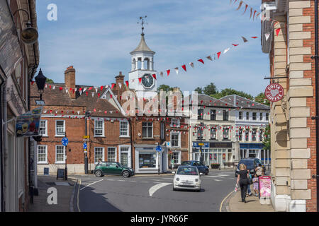 Market Place from Dunstable Street, Ampthill, Bedfordshire, England, United Kingdom Stock Photo