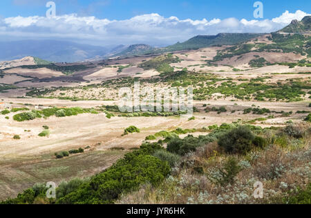 View of the countryside near Castelsardo, Sassari province, Sardinia, Italy, Europe. Stock Photo