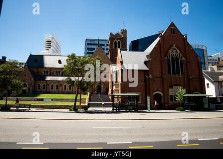 St George's cathedral building in Perth City centre, Western Australia Stock Photo