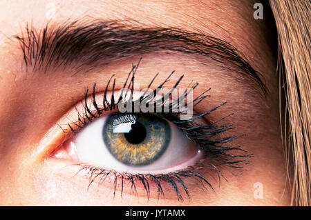 female eye close up Stock Photo