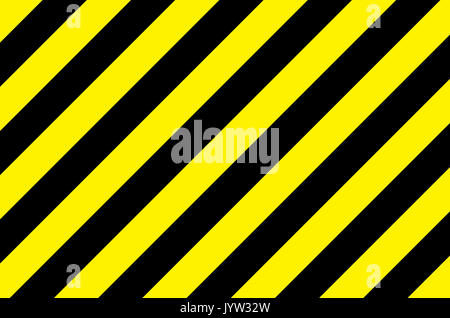 Yellow black striped warning background Stock Photo