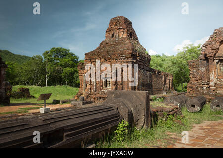 My Son sanctuary ruins in Vietnam Stock Photo