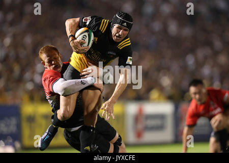 Tokyo, Japan. 18th Aug, 2017. Matt Giteau () Rugby : Japan Rugby Top League 2017-2018 match between Canon Eagles 5-32 Suntory Sungoliath at Prince Chichibu Memorial Stadium in Tokyo, Japan . Credit: Jun Tsukida/AFLO SPORT/Alamy Live News Stock Photo