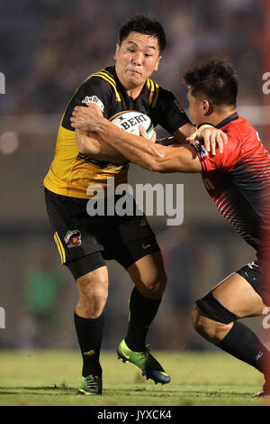 Tokyo, Japan. 18th Aug, 2017. Kosei Ono () Rugby : Japan Rugby Top League 2017-2018 match between Canon Eagles 5-32 Suntory Sungoliath at Prince Chichibu Memorial Stadium in Tokyo, Japan . Credit: Jun Tsukida/AFLO SPORT/Alamy Live News Stock Photo