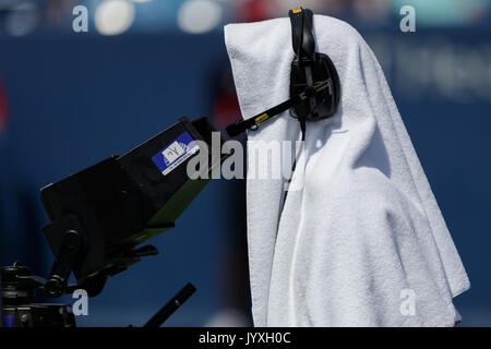 Mason, Ohio, USA. 20th Aug, 2017. Camera man during the final match at the 2017 Western & Southern Open tennis tournament being played at the Linder Family Tennis Center in Mason, Ohio. Credit: Cal Sport Media/Alamy Live News Stock Photo