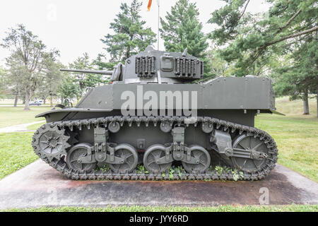 US M5A1 Stuart Light Tank Stock Photo