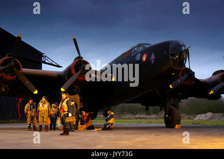 Handley Page Halifax Replica, Yorkshire Air Museum, Stock Photo