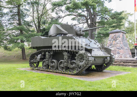 US M5A1 Stuart Light Tank Stock Photo