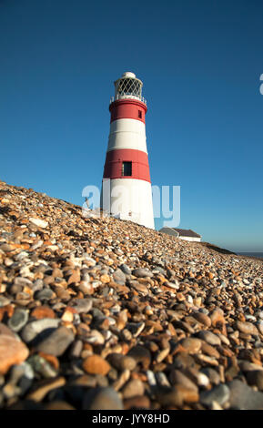 Orford Ness lighthouse on Englands Suffolk coast Stock Photo