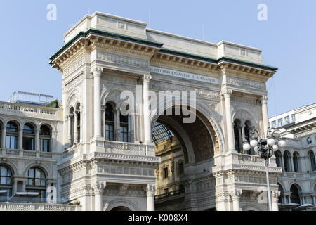 The Vittorio Emanuele II Gallery in Milan, Italy Stock Photo