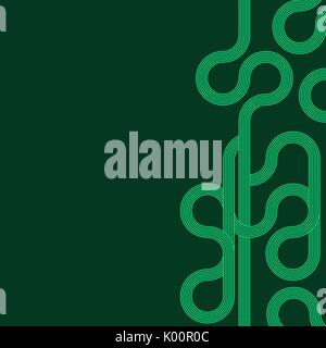 abstract vector background with stripes pattern - green Stock Vector