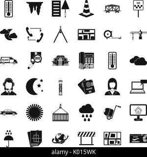Woman dispatcher icons set, simple style Stock Vector Image & Art - Alamy