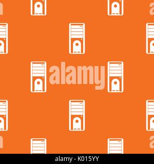 Computer system unit pattern seamless Stock Vector