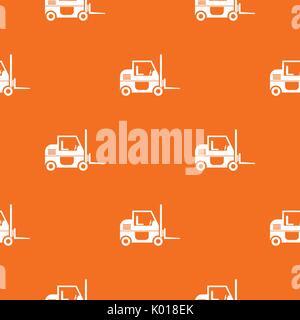 Forklift pattern seamless Stock Vector