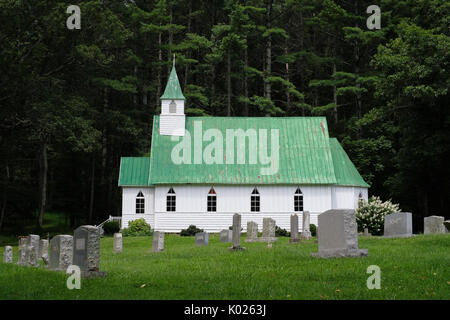 Historic St .Johns Episcopal Church. Founded 1862. Sugar Grove, NC Stock Photo